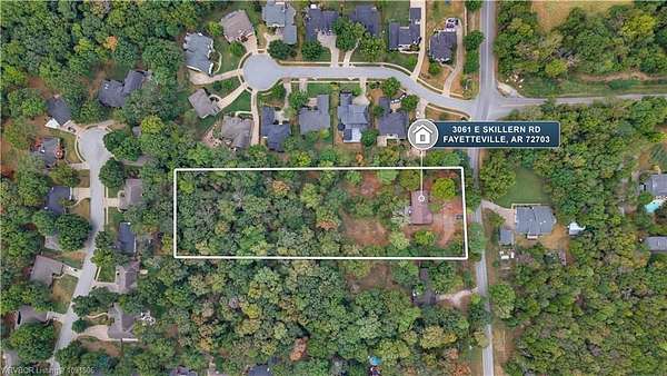 3 Acres of Land with Home for Auction in Fayetteville, Arkansas