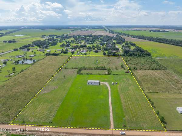16.4 Acres of Land with Home for Sale in Rayne, Louisiana