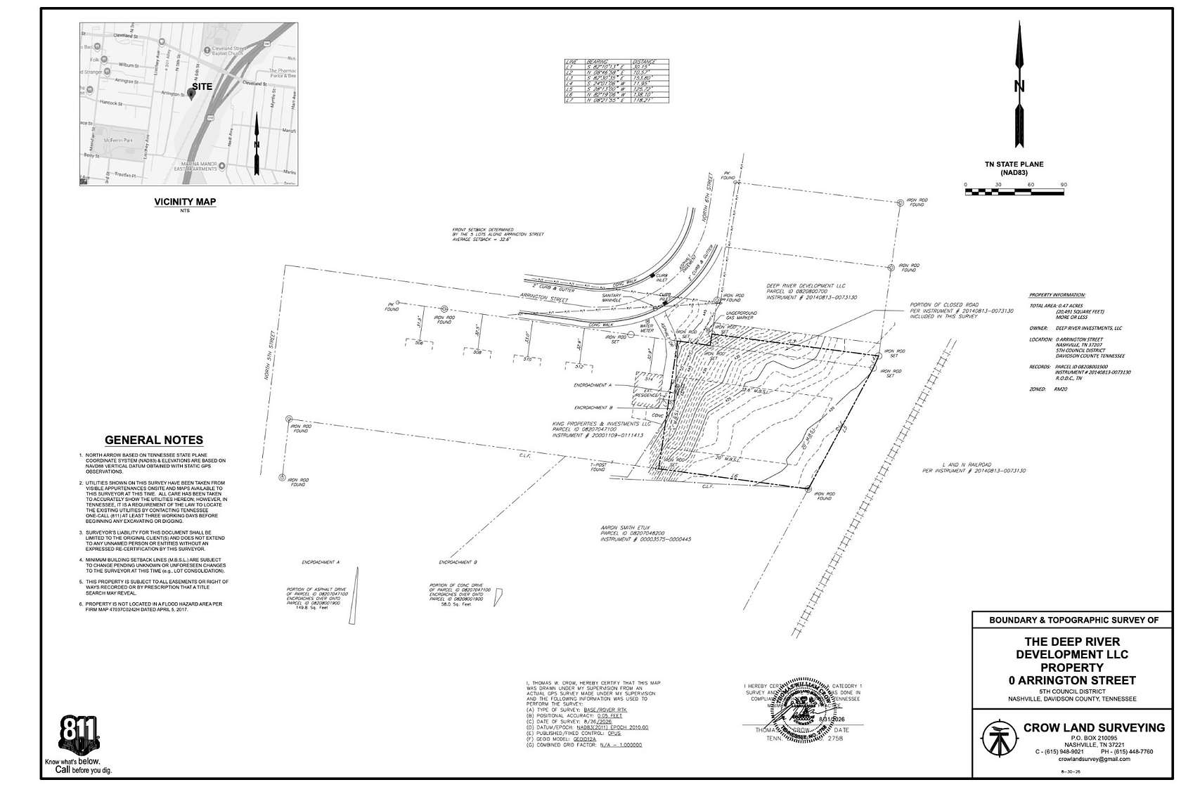 0.75 Acres of Land for Sale in Nashville, Tennessee
