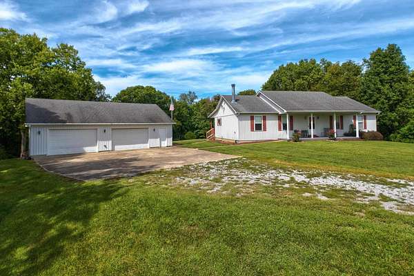 19.3 Acres of Recreational Land with Home for Sale in Ewing, Kentucky
