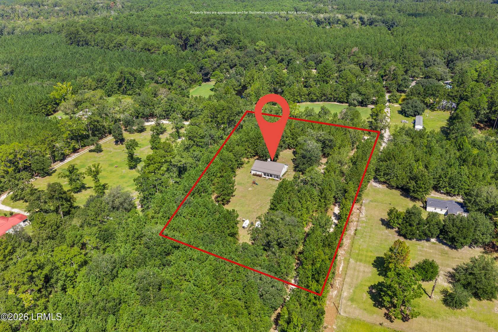 3.5 Acres of Land with Home for Sale in Ridgeland, South Carolina