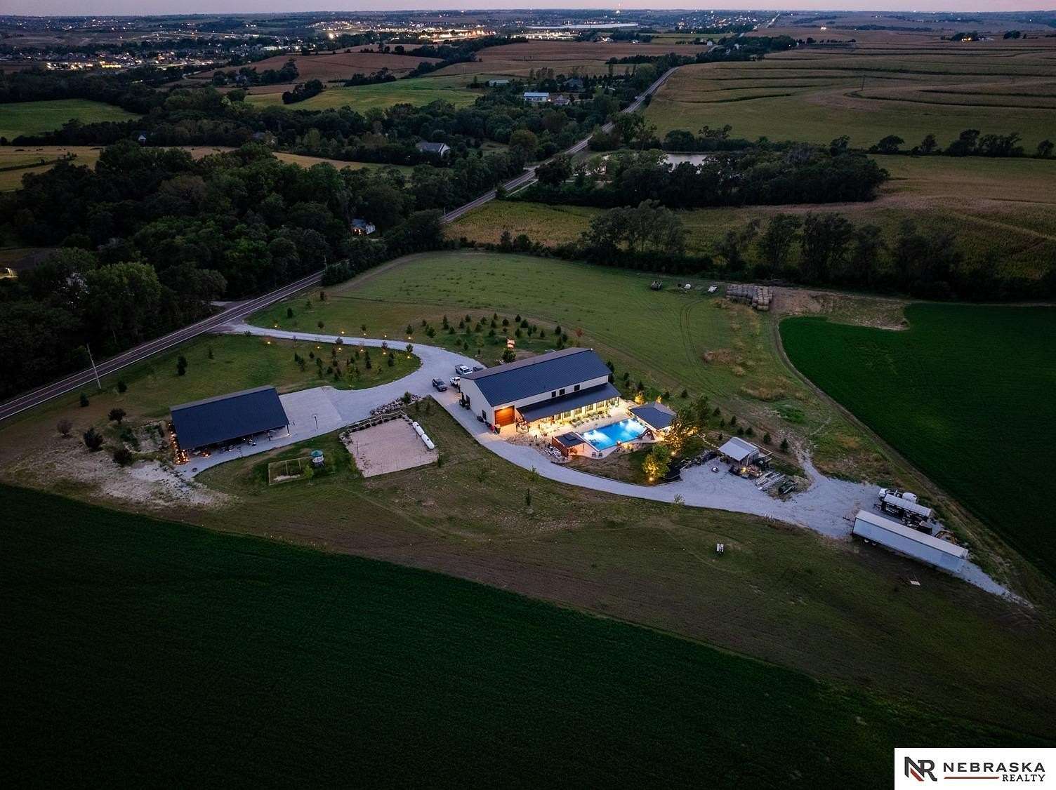 20 Acres of Land with Home for Sale in Bennington, Nebraska