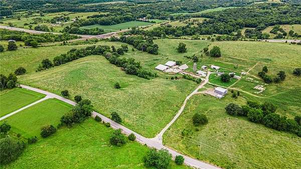 36.8 Acres of Agricultural Land with Home for Sale in Bonner Springs, Kansas
