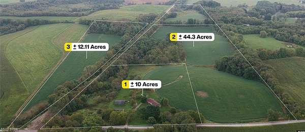 66.5 Acres of Recreational Land with Home for Auction in Paris, Ohio