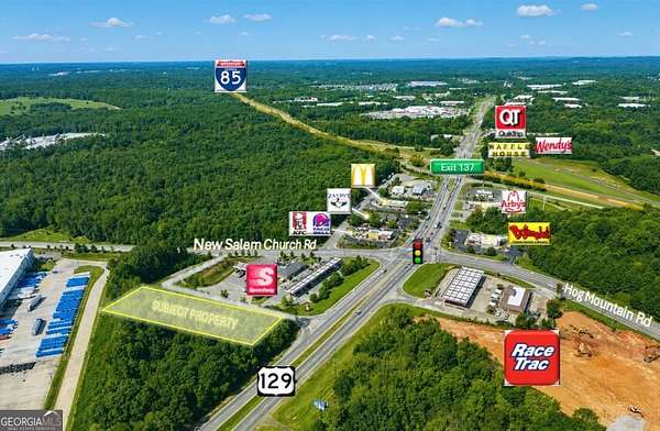 1.65 Acres of Commercial Land for Sale in Jefferson, Georgia
