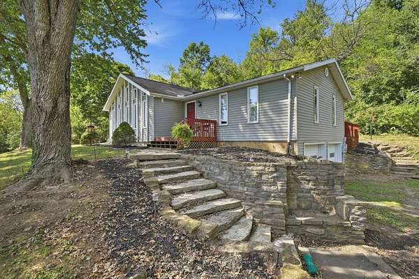 5 Acres of Land with Home for Sale in Aurora, Indiana