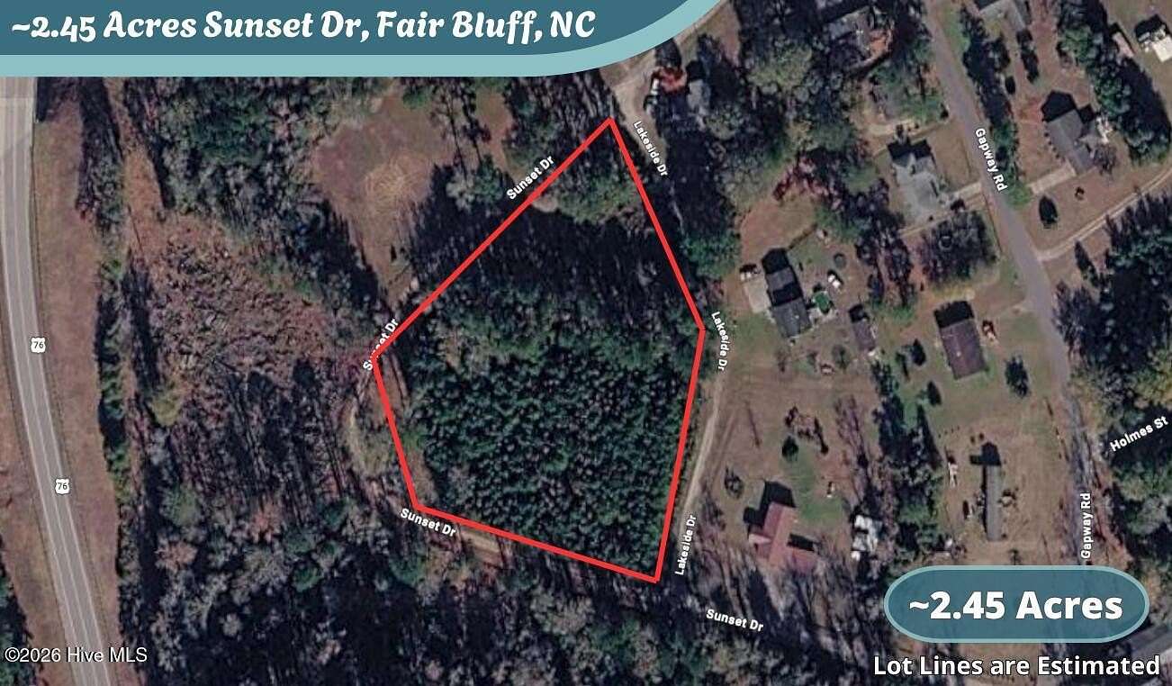 2.45 Acres of Land for Sale in Fair Bluff, North Carolina