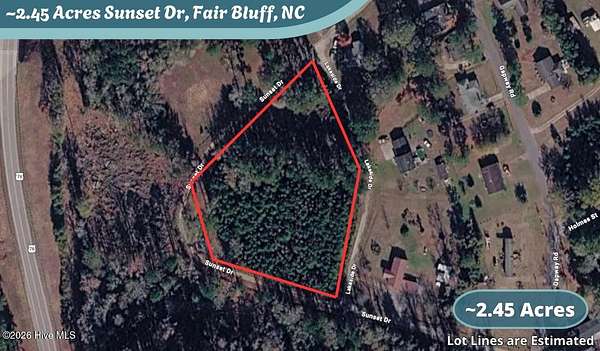 2.45 Acres of Land for Sale in Fair Bluff, North Carolina