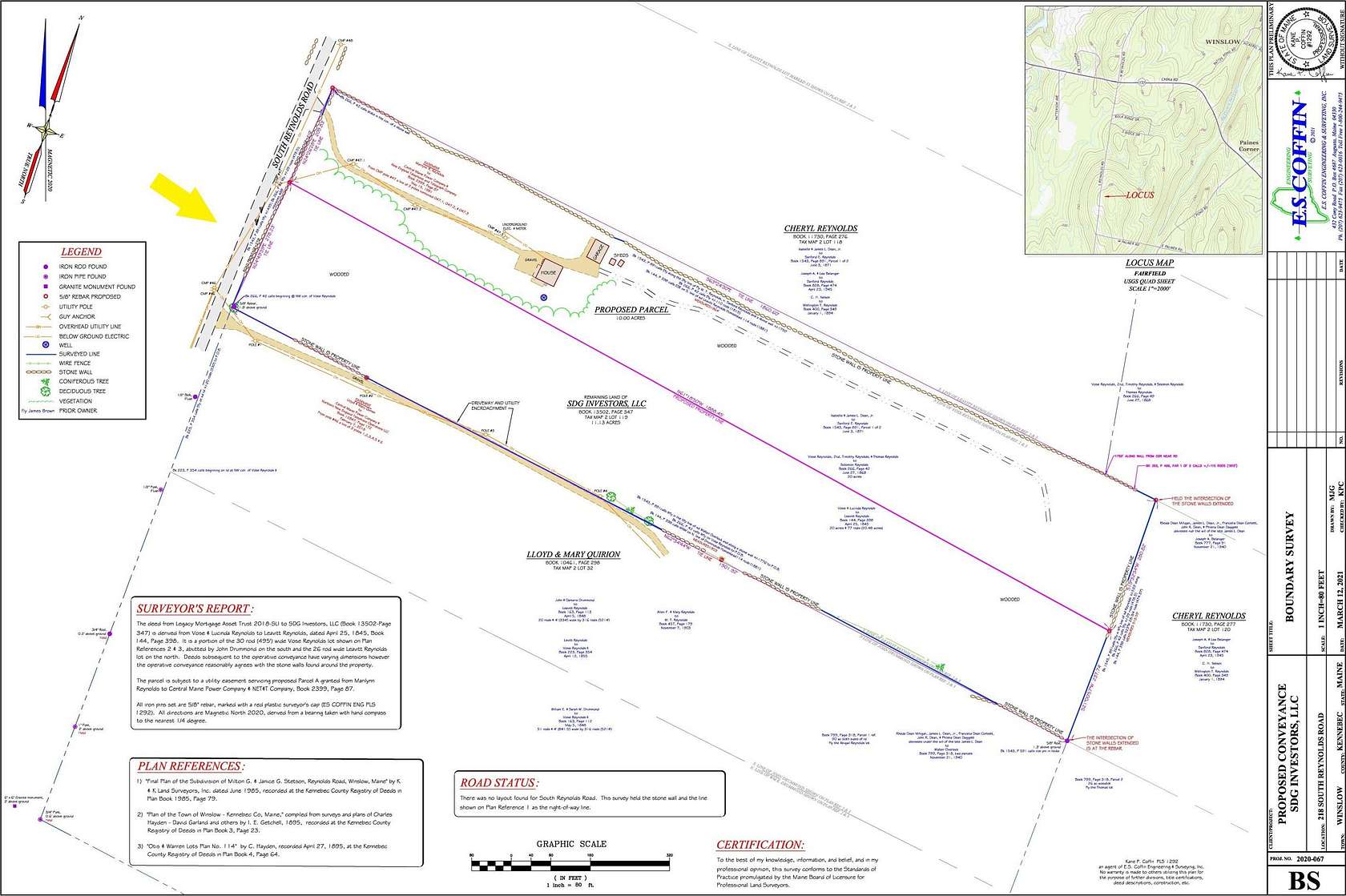 10 Acres of Residential Land for Sale in Winslow, Maine