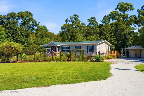 3.85 Acres of Land with Home for Sale in Jacksonville, North Carolina