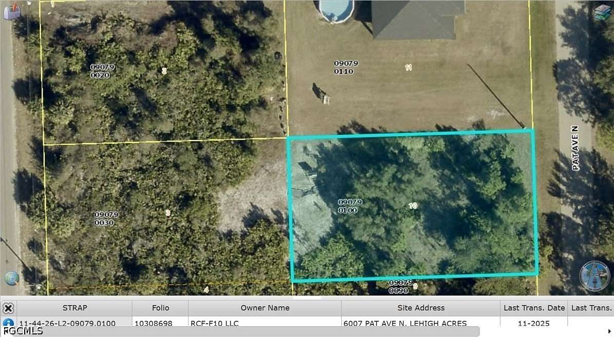 0.25 Acres of Residential Land for Sale in Lehigh Acres, Florida