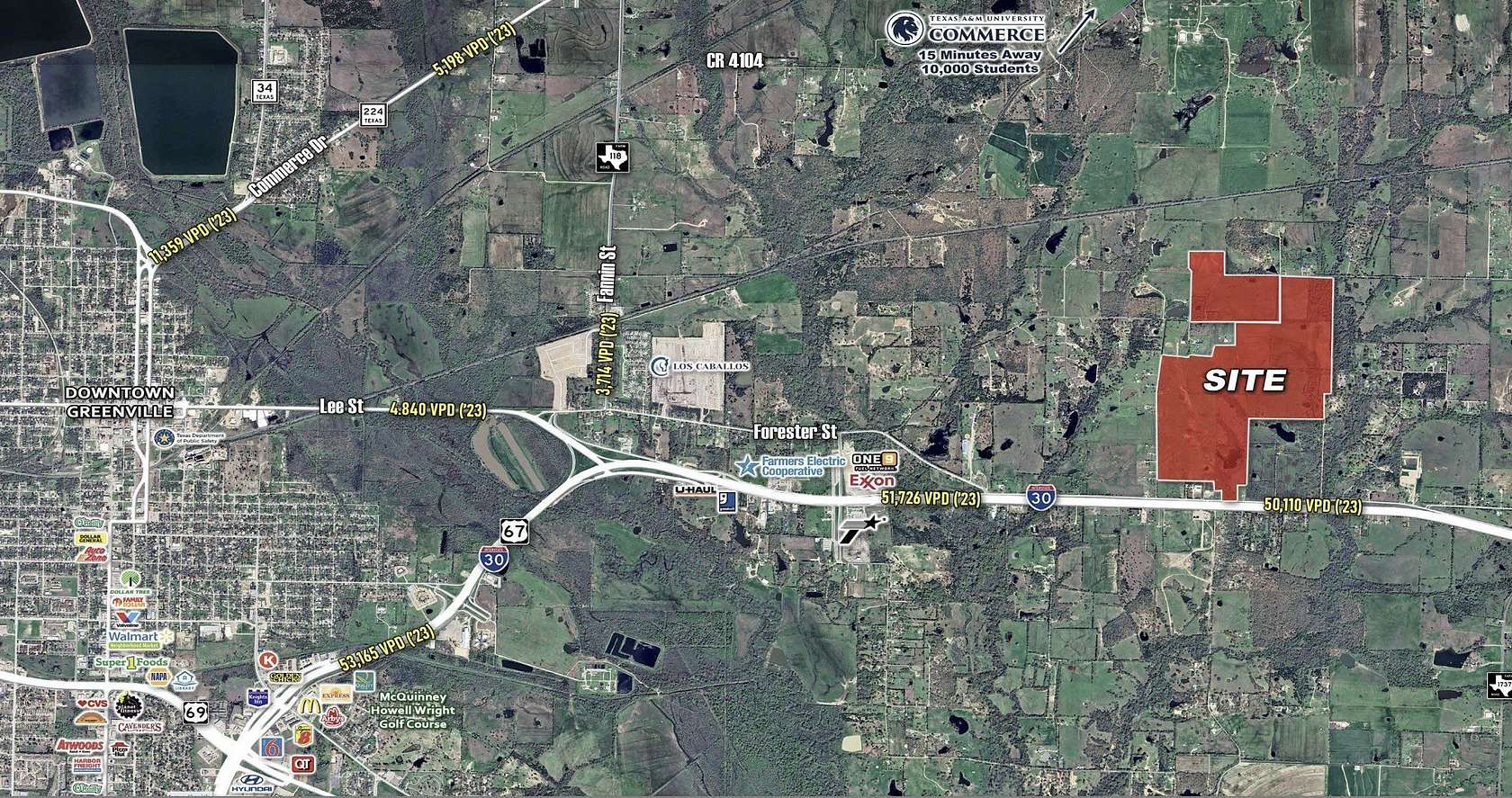 354 Acres of Land for Sale in Greenville, Texas