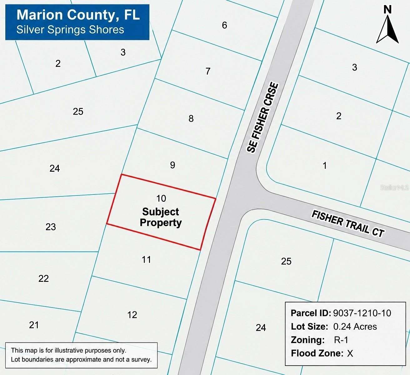 0.24 Acres of Residential Land for Sale in Ocklawaha, Florida