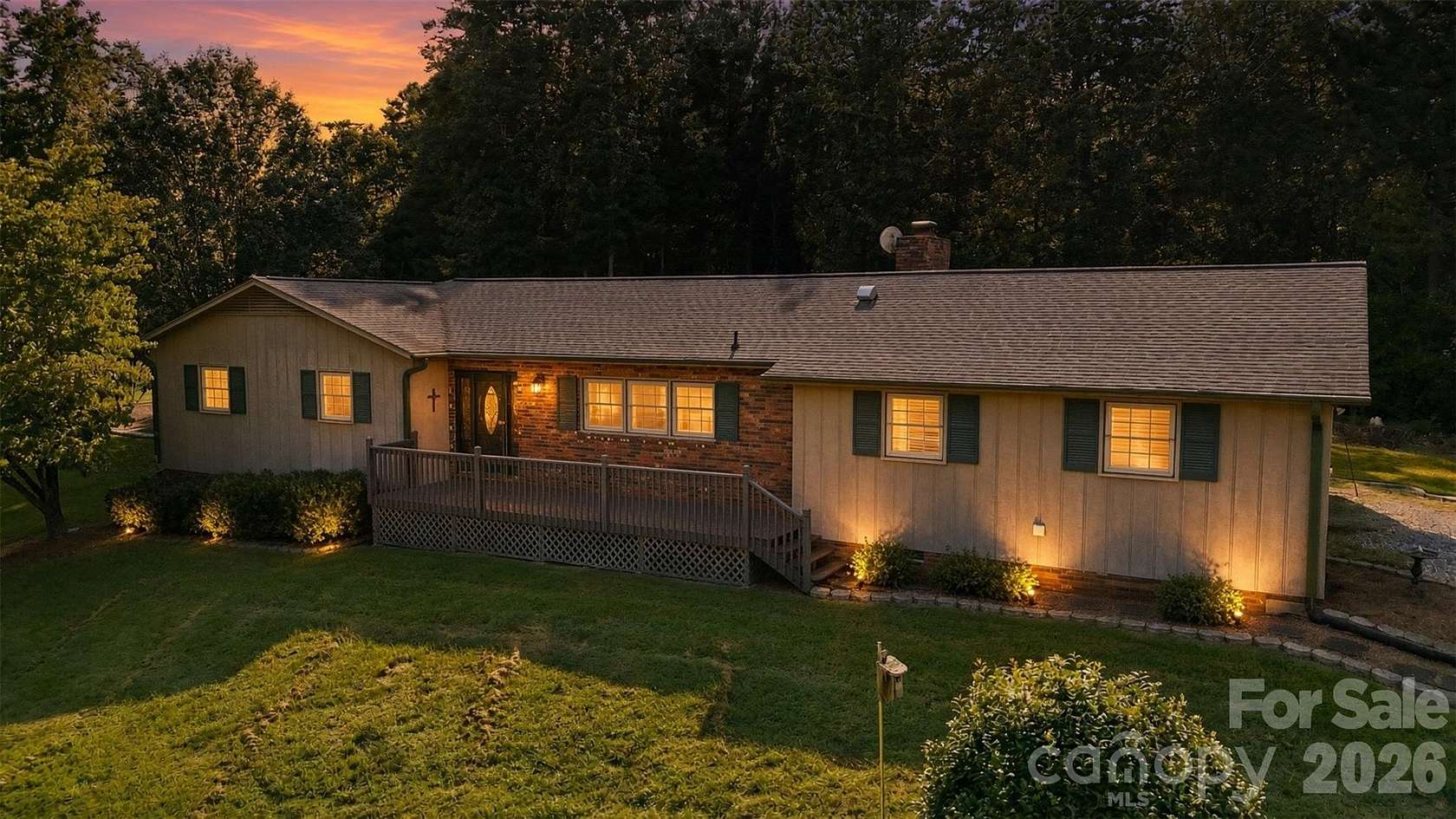 7.12 Acres of Land with Home for Sale in Taylorsville, North Carolina