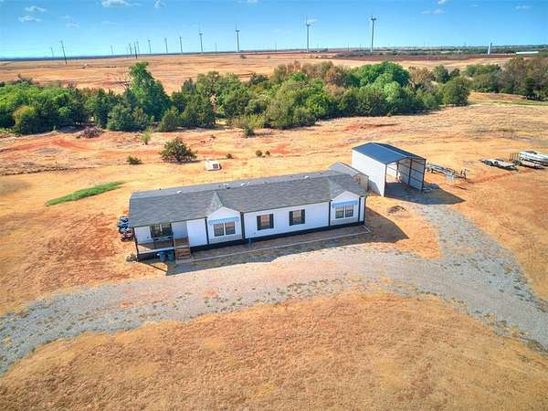 10 Acres of Recreational Land with Home for Sale in Okarche, Oklahoma