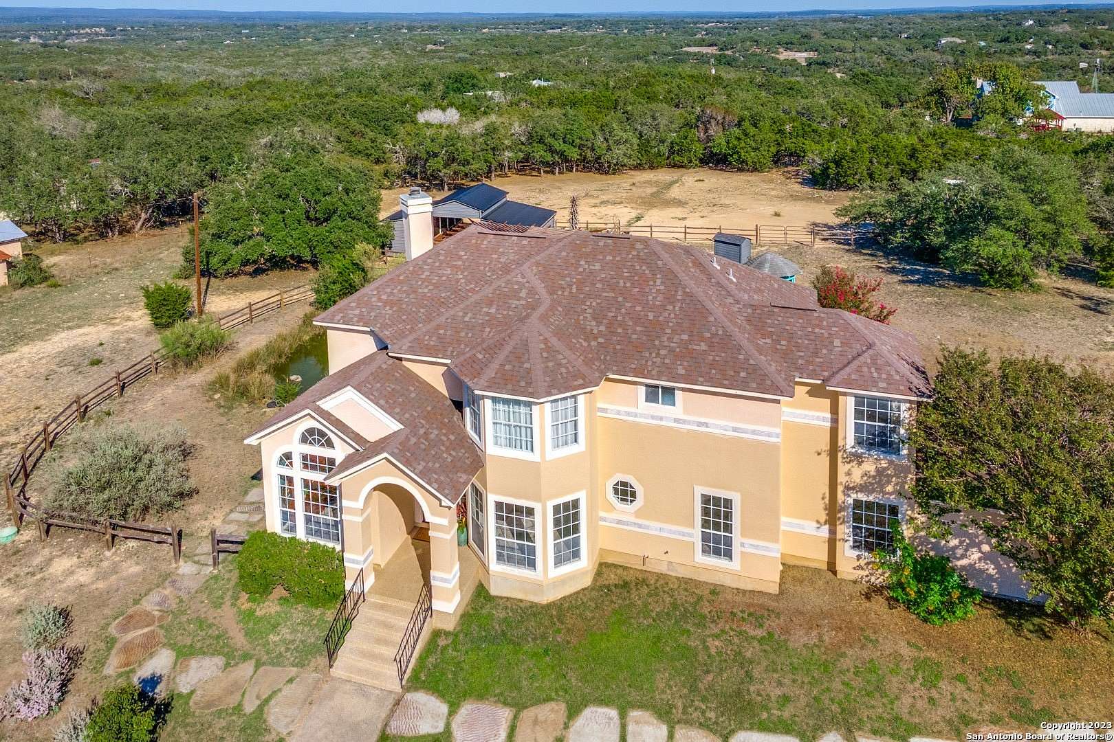 3.36 Acres of Land with Home for Lease in Bergheim, Texas