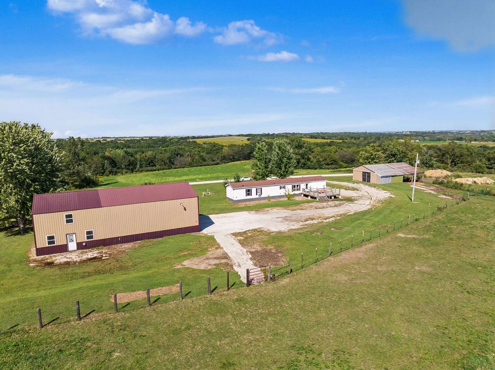 6.83 Acres of Land with Home for Sale in Albia, Iowa