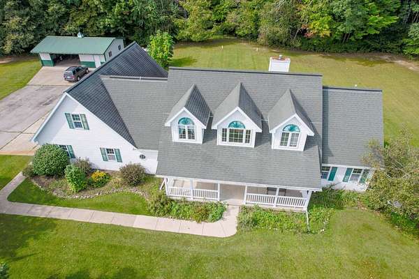 15 Acres of Recreational Land with Home for Sale in Pulaski, Wisconsin