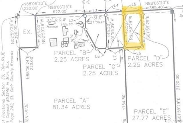 2.25 Acres of Residential Land for Sale in Allenton, Michigan