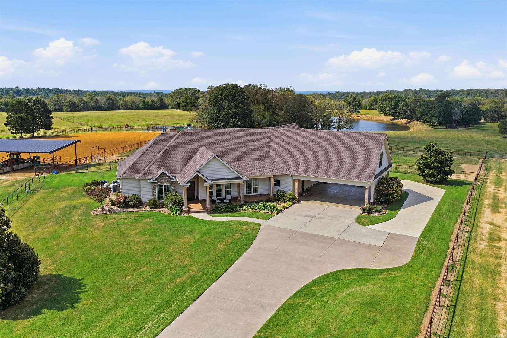 115 Acres of Agricultural Land with Home for Sale in Romance, Arkansas