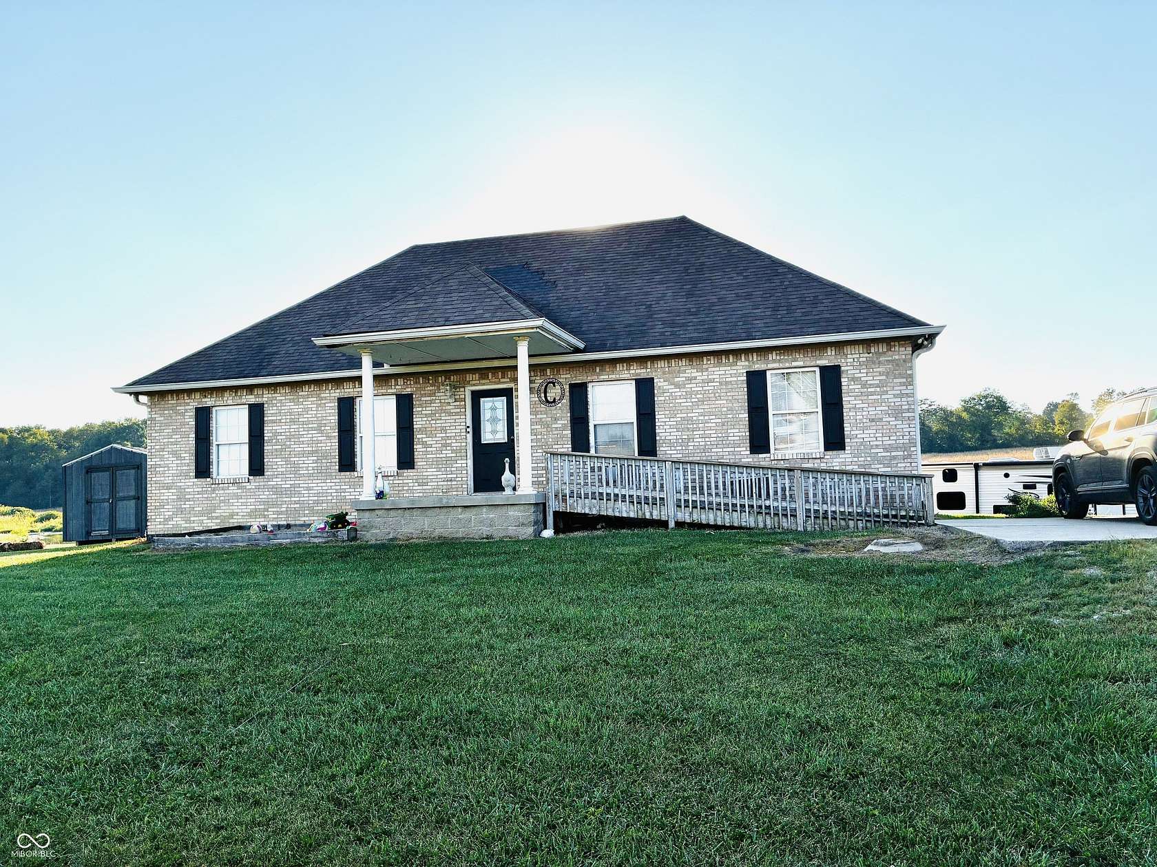 5.32 Acres of Land with Home for Sale in Flat Rock, Indiana