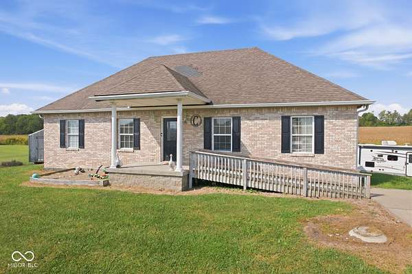 5.32 Acres of Land with Home for Sale in Flat Rock, Indiana
