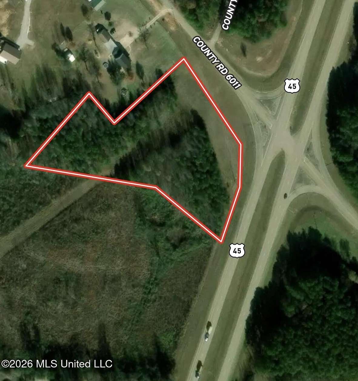 4.25 Acres of Residential Land for Sale in Baldwyn, Mississippi