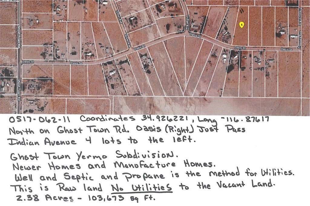 2.38 Acres of Residential Land for Sale in Yermo, California