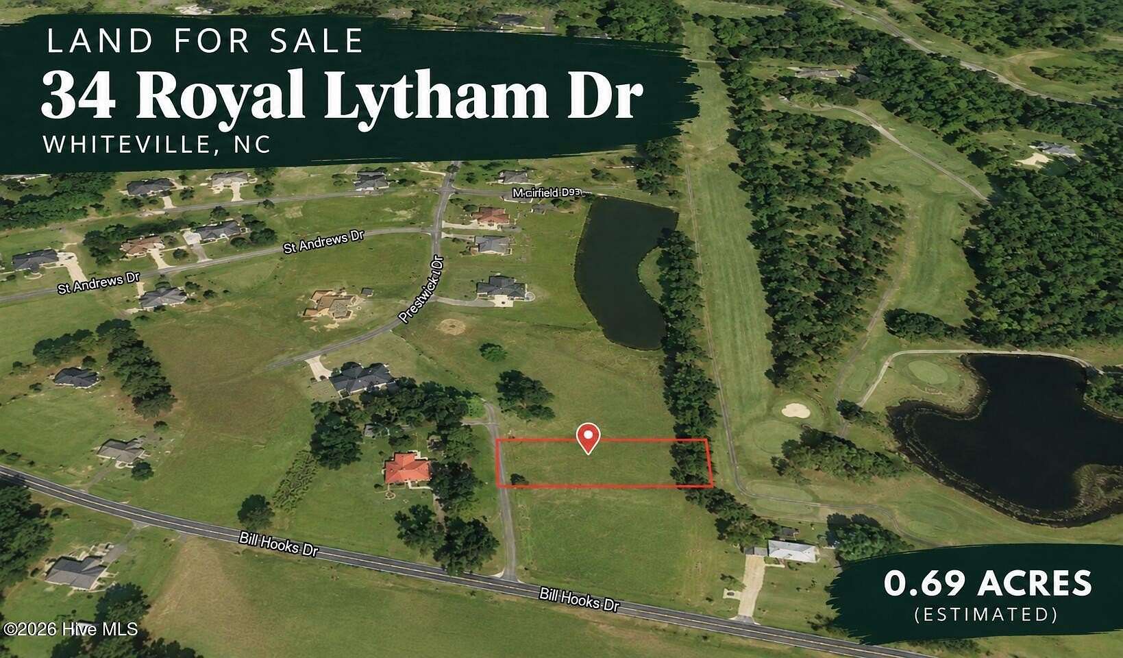 0.69 Acres of Residential Land for Sale in Whiteville, North Carolina