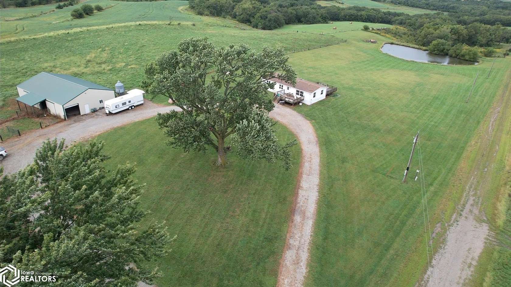 15 Acres of Land with Home for Sale in Garden Grove, Iowa