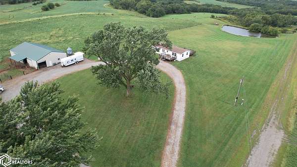 15 Acres of Land with Home for Sale in Garden Grove, Iowa