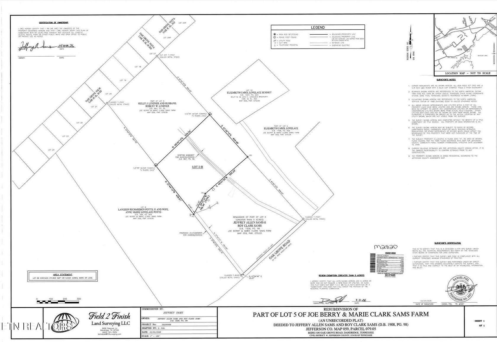 5 Acres of Residential Land for Sale in Dandridge, Tennessee