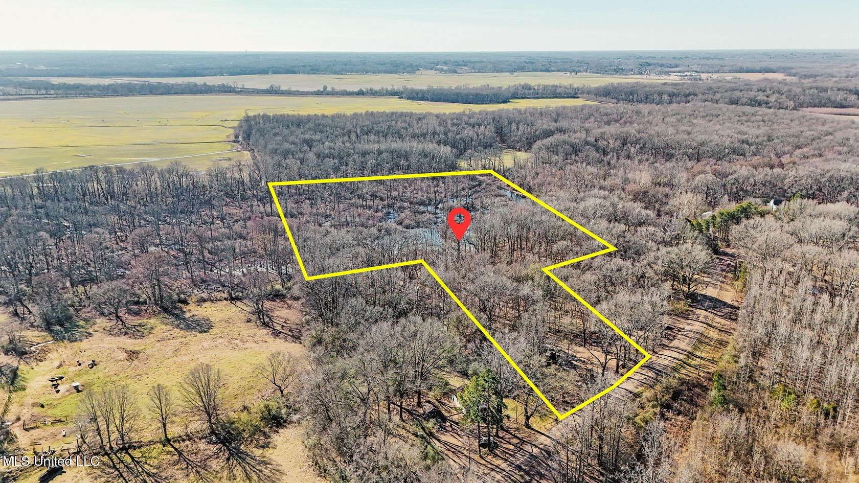 12.8 Acres of Recreational & Residential Land for Sale in Byhalia, Mississippi