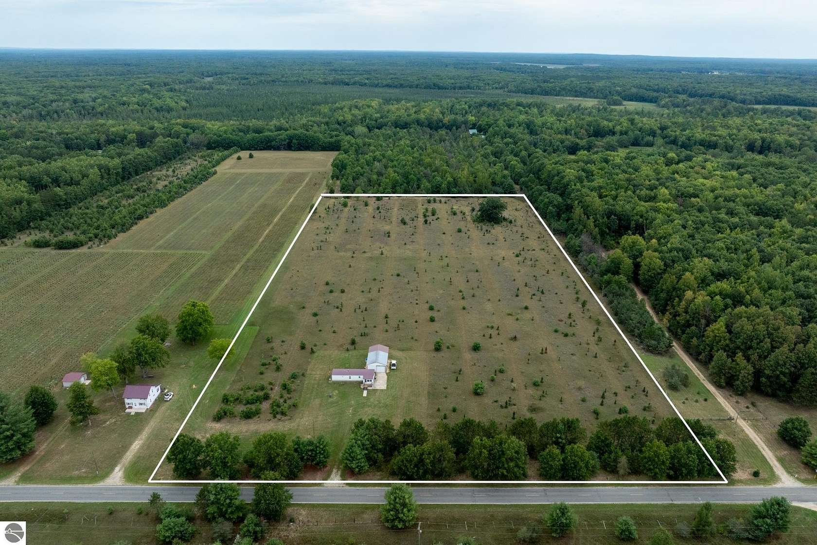 15 Acres of Land with Home for Sale in Lake, Michigan