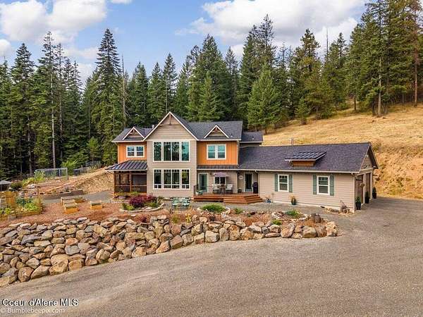 9 Acres of Land with Home for Sale in Coeur d'Alene, Idaho
