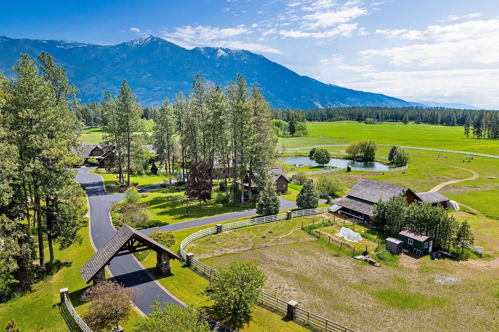 19.7 Acres of Land with Home for Sale in Columbia Falls, Montana