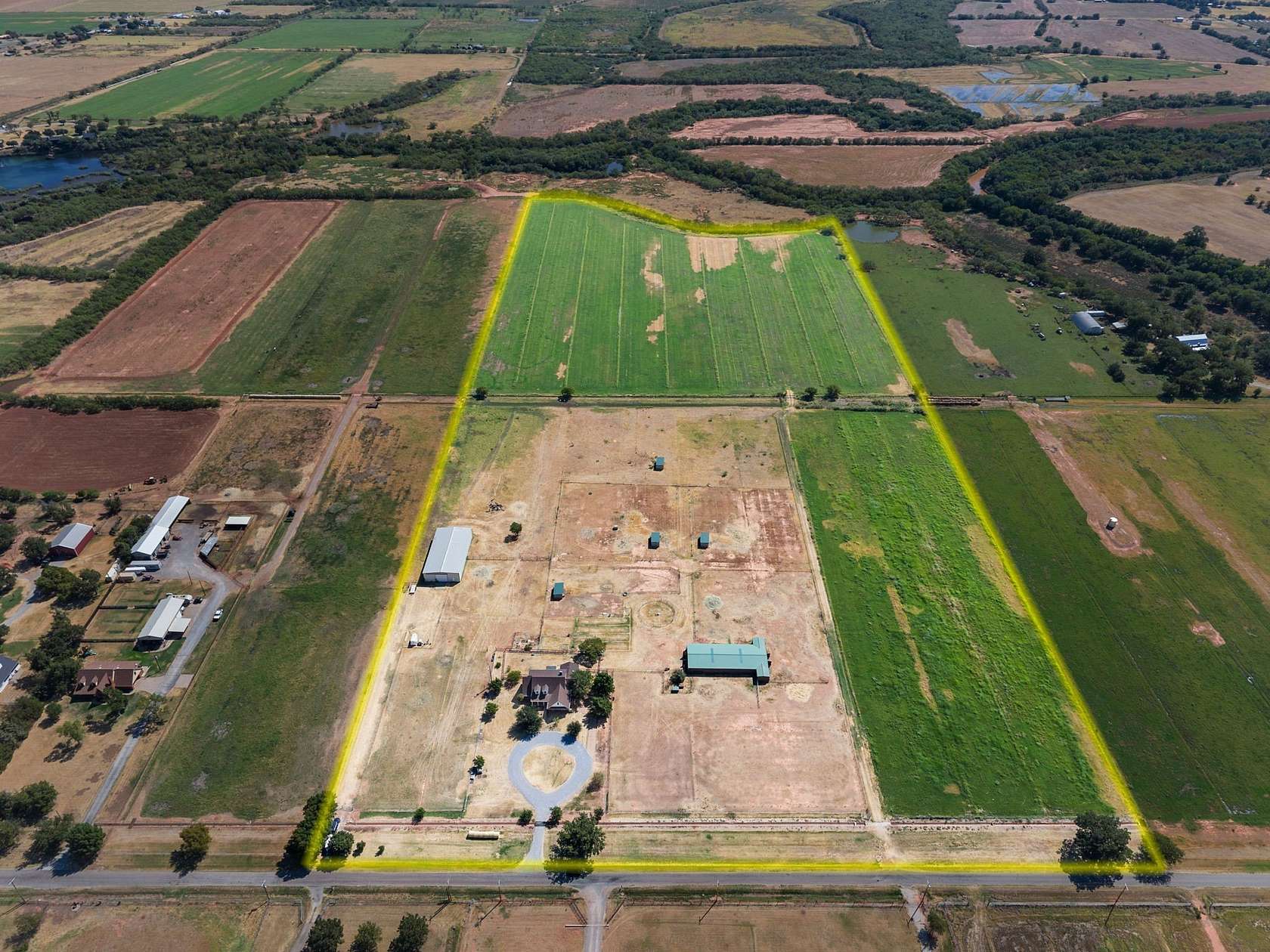 37.5 Acres of Agricultural Land with Home for Sale in Iowa Park, Texas