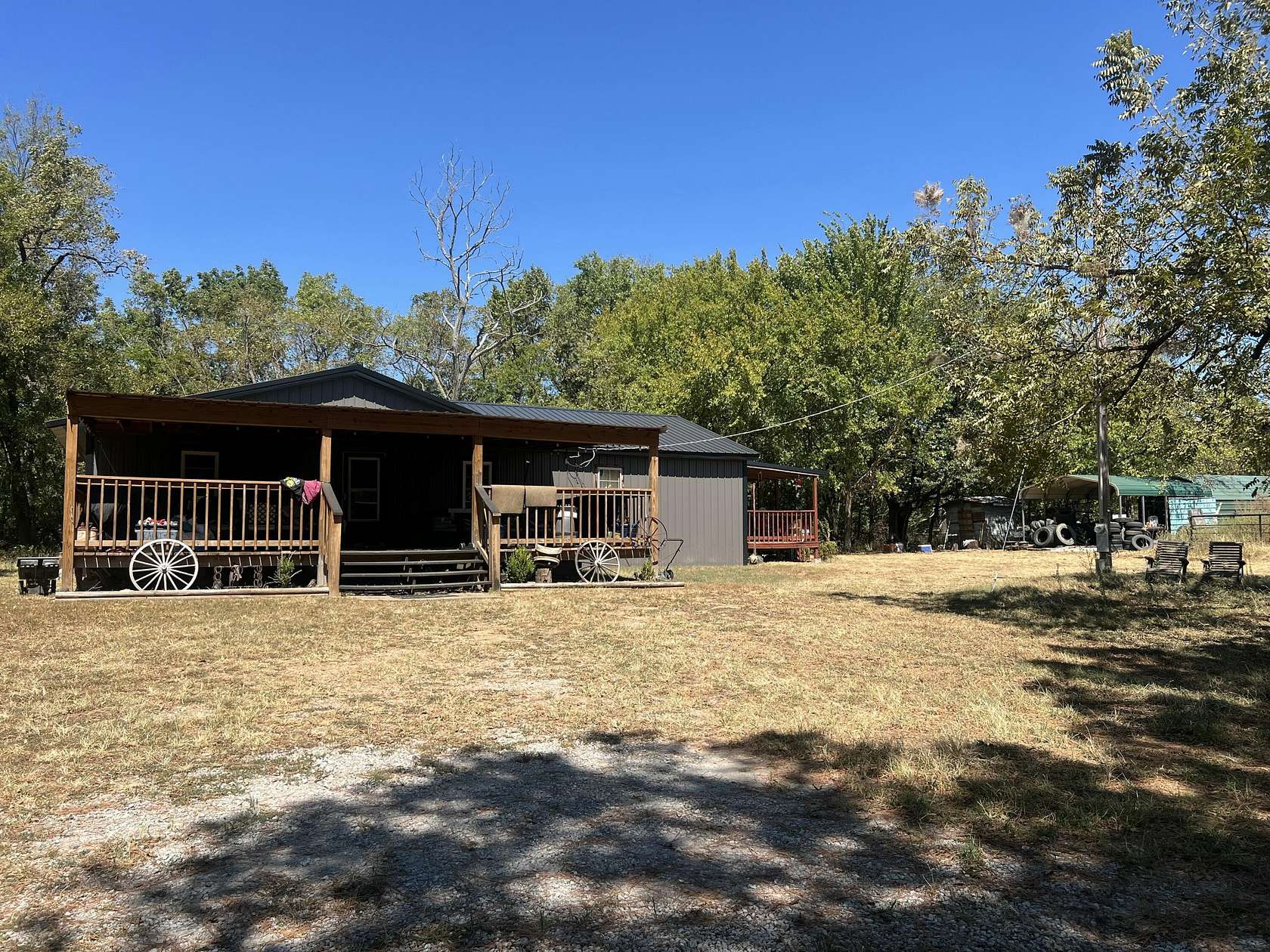 10 Acres of Land with Home for Sale in Langley, Oklahoma