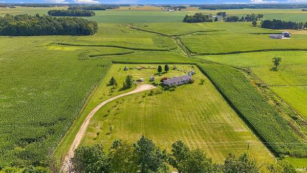 3.77 Acres of Land with Home for Sale in Huntington, Indiana