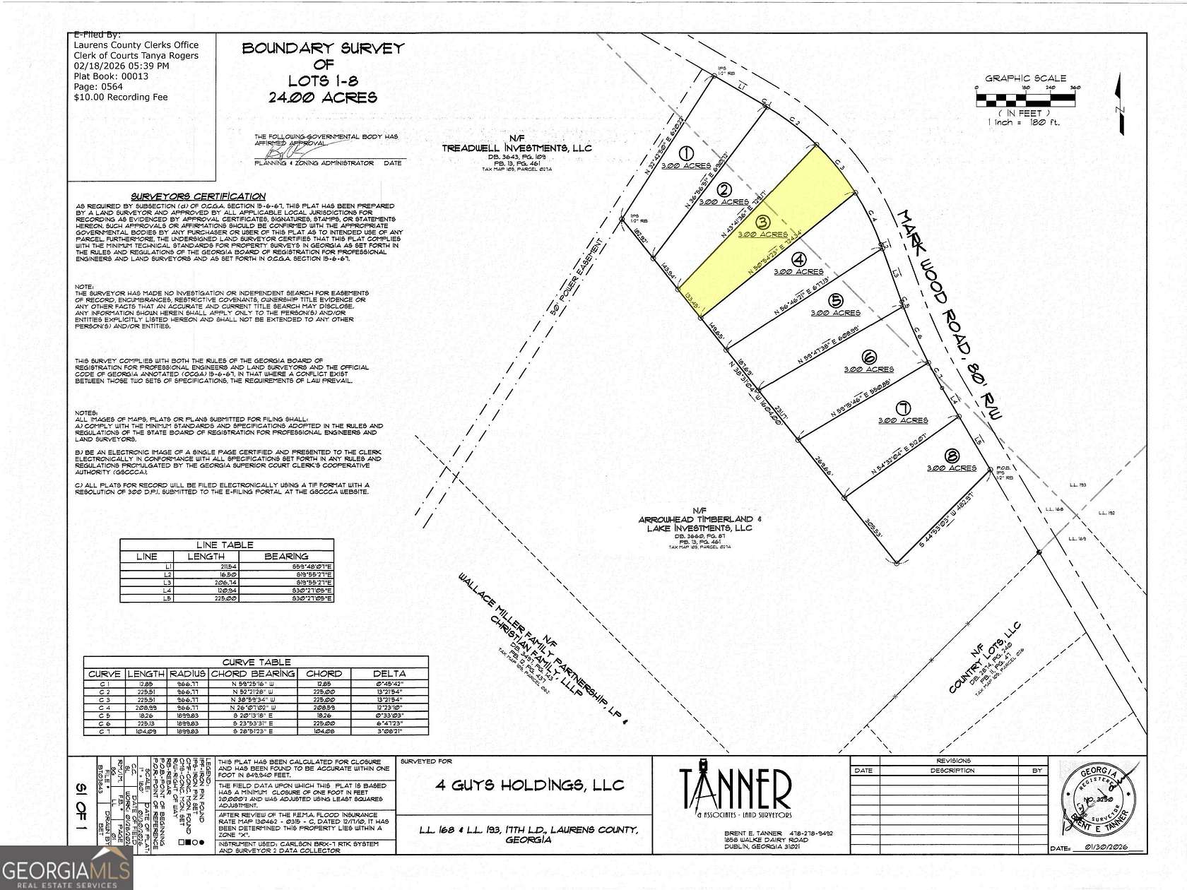3 Acres of Residential Land for Sale in Dexter, Georgia