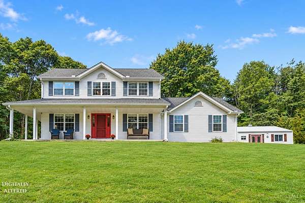 9.85 Acres of Land with Home for Sale in Guilford, Indiana