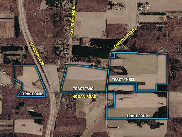 266 Acres of Recreational Land for Auction in Portage, Wisconsin