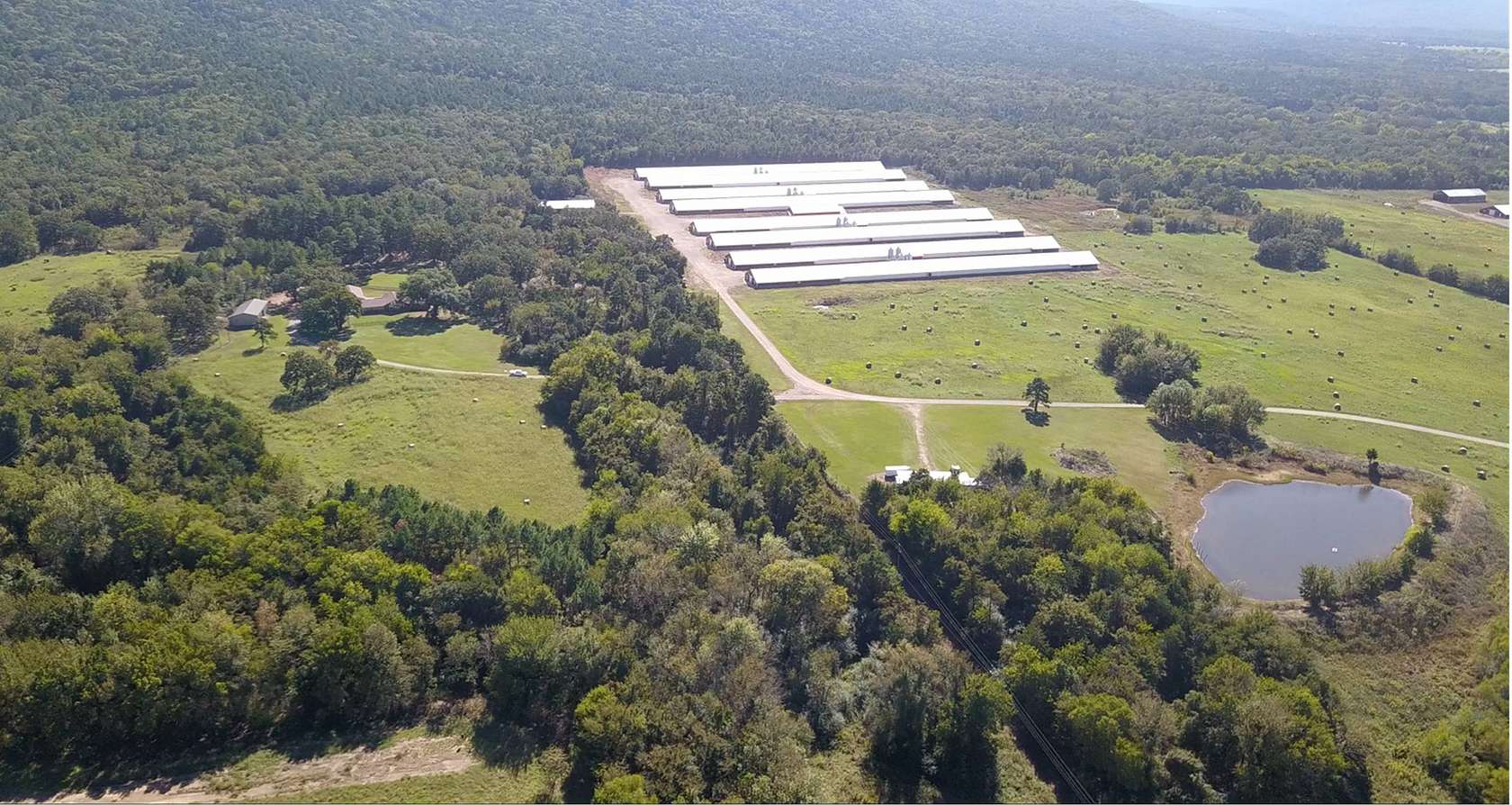 124 Acres of Improved Agricultural Land for Sale in Mansfield, Arkansas