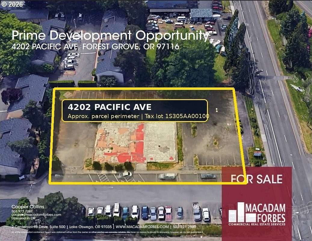 0.87 Acres of Mixed-Use Land for Sale in Forest Grove, Oregon