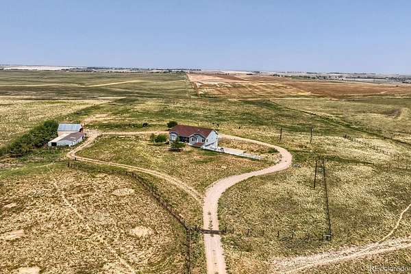 40 Acres of Land with Home for Sale in Bennett, Colorado