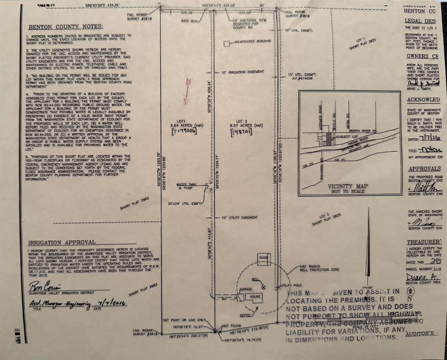 5.64 Acres of Land for Sale in Prosser, Washington