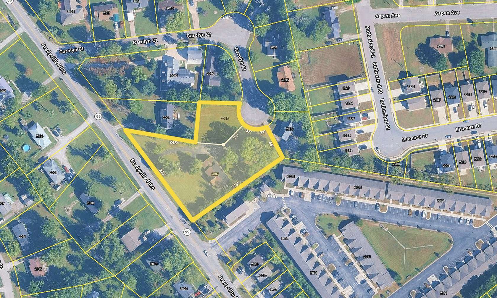 0.23 Acres of Residential Land for Auction in Murfreesboro, Tennessee