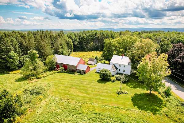 9.29 Acres of Land with Home for Sale in New Sharon, Maine