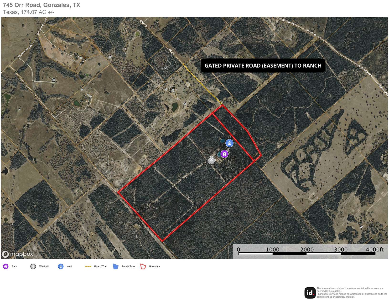 174 Acres of Recreational & Residential Land for Sale in Gonzales, Texas