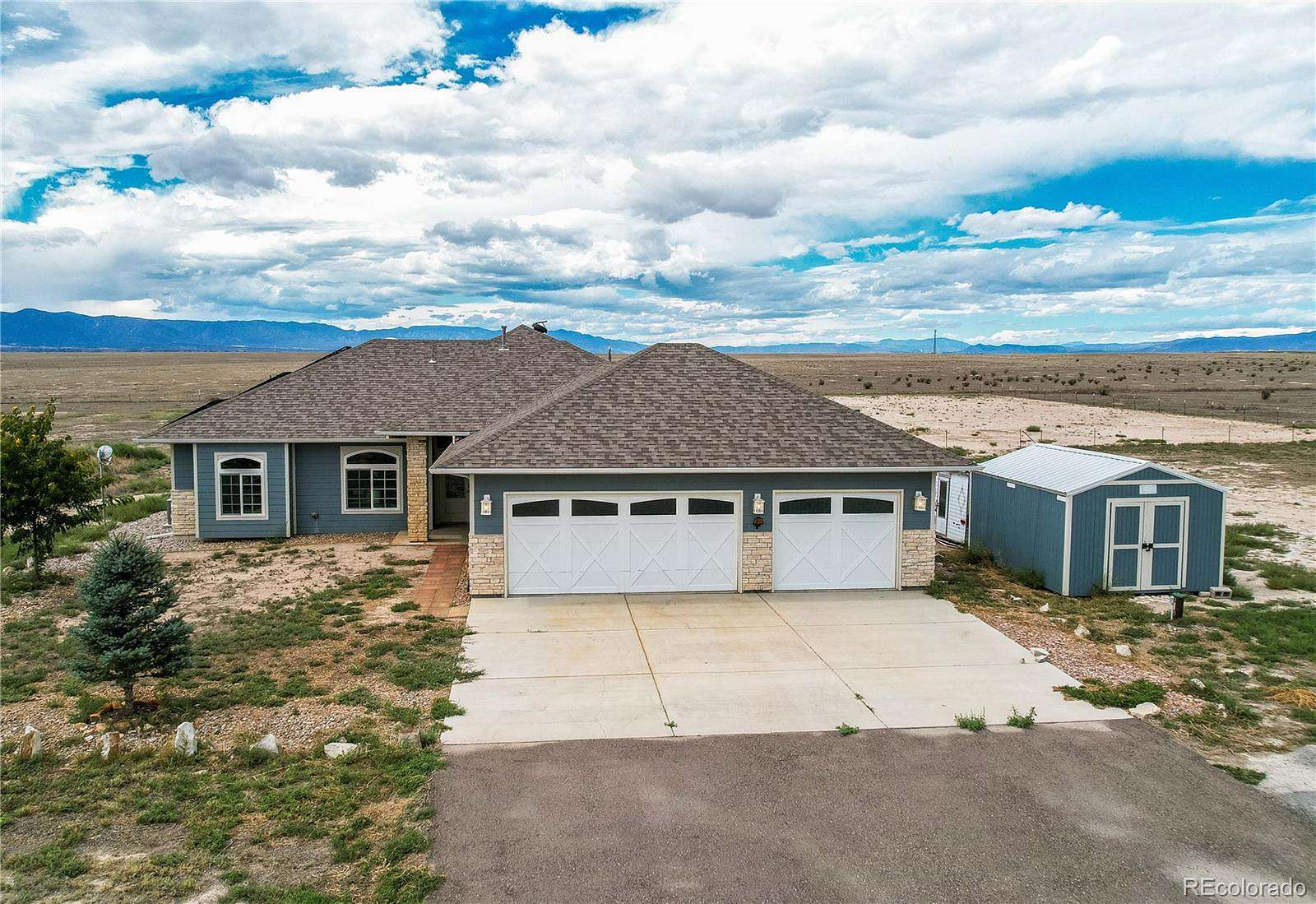 5 Acres of Land with Home for Sale in Pueblo West, Colorado